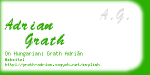 adrian grath business card